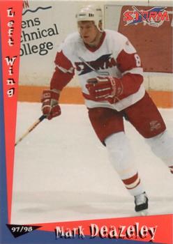 1997-98 Grandstand Toledo Storm (ECHL) #NNO Mark Deazeley Front