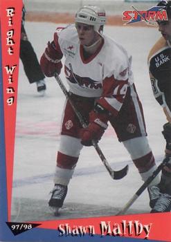 1997-98 Grandstand Toledo Storm (ECHL) #NNO Shawn Maltby Front