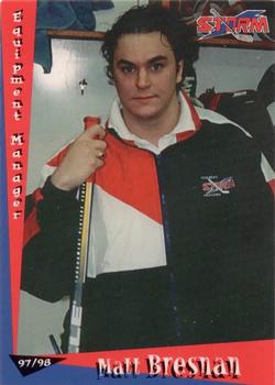 1997-98 Grandstand Toledo Storm (ECHL) #NNO Matt Bresnan Front
