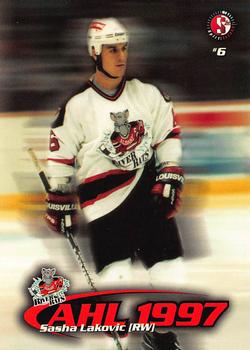 1997-98 SplitSecond Albany River Rats (AHL) #NNO Sasha Lakovic Front