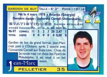 1997-98 Rimouski Oceanic (QMJHL) #NNO Jean-Marc Pelletier Back