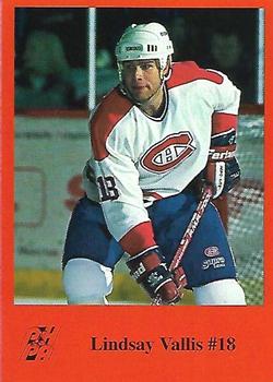 1993-94 Fredericton Canadiens (AHL) #NNO Lindsay Vallis Front