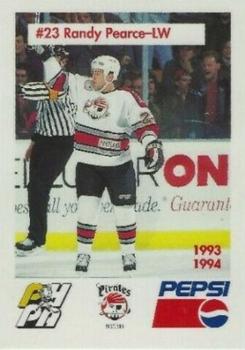 1993-94 Portland Pirates (AHL) #1 Randy Pearce Front