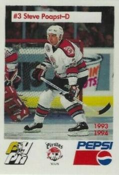 1993-94 Portland Pirates (AHL) #7 Steve Poapst Front