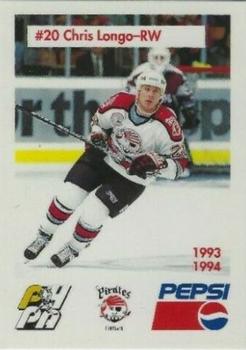 1993-94 Portland Pirates (AHL) #17 Chris Longo Front
