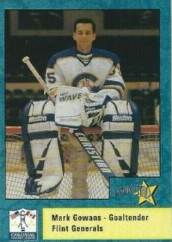 1993-94 Rising Star Flint Generals (CoHL) #17 Mark Gowens Front