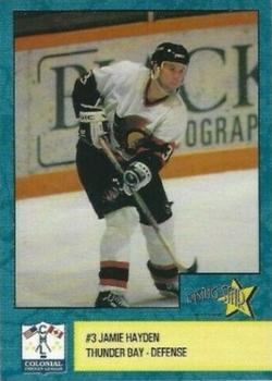 1993-94 Rising Star Thunder Bay Senators (CoHL) #NNO Jamie Hayden Front