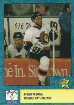 1993-94 Rising Star Thunder Bay Senators (CoHL) #NNO Llew Ncwana Front
