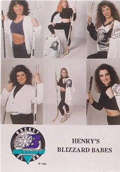 1993-94 Huntington Blizzard (ECHL) #NNO Blizzard Babes Front