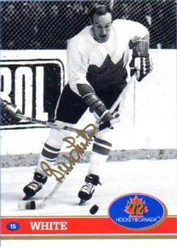 1991-92 Future Trends Canada ’72 - Gold Paint Autographs #15 Bill White Front
