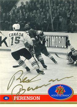 1991-92 Future Trends Canada ’72 - Gold Paint Autographs #48 Red Berenson Front