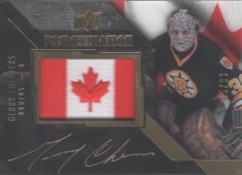 2015-16 Upper Deck Black - Pride of a Nation #PN-GC Gerry Cheevers Front