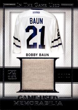 2016 Leaf In The Game Game Used - Game Used Jersey Silver #GU-02 Bobby Baun Front