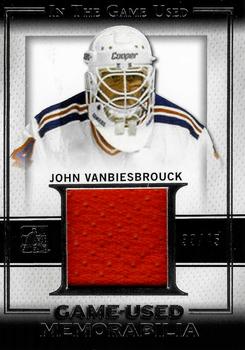 2016 Leaf In The Game Game Used - Game Used Jersey Silver #GU-12 John Vanbiesbrouck Front
