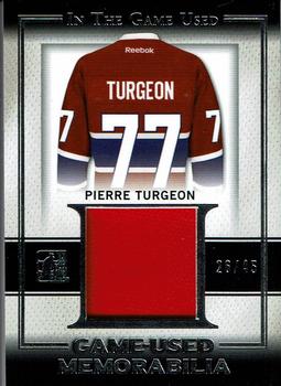 2016 Leaf In The Game Game Used - Game Used Jersey Silver #GU-24 Pierre Turgeon Front