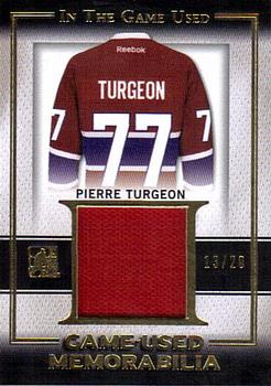 2016 Leaf In The Game Game Used - Game Used Jersey Gold #GU-24 Pierre Turgeon Front