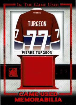 2016 Leaf In The Game Game Used - Game Used Jersey Red Spectrum #GU-24 Pierre Turgeon Front