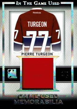 2016 Leaf In The Game Game Used - Game Used Jersey Silver Spectrum #GU-24 Pierre Turgeon Front