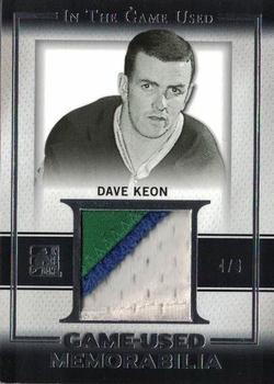2016 Leaf In The Game Game Used - Game Used Patch Silver #GUP-05 Dave Keon Front