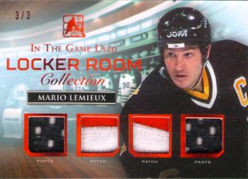 2016 Leaf In The Game Game Used - Locker Room Collection Red Collection #LR-12 Mario Lemieux Front