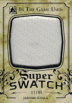 2016 Leaf In The Game Game Used - Super Swatch Silver #SS-18 Jarome Iginla Front