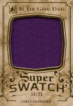 2016 Leaf In The Game Game Used - Super Swatch Gold #SS-11 Corey Crawford Front