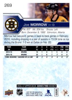 2016-17 Upper Deck #269 Joe Morrow Back