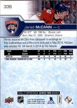 2016-17 Upper Deck #336 Jared McCann Back