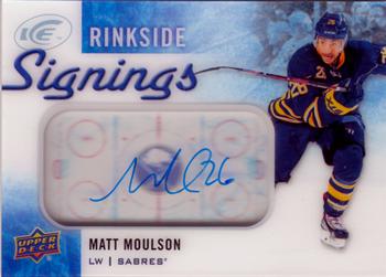 2015-16 Upper Deck Ice - Rinkside Signings #RS-MO Matt Moulson Front