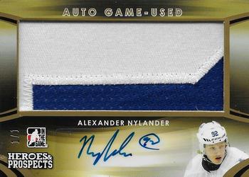 2015-16 Leaf In The Game Heroes & Prospects - Autograph Jersey Patch Gold #AGP-AN1 Alexander Nylander Front