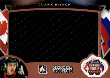 2015-16 Leaf In The Game Heroes & Prospects - Canada-Russia Jersey Bronze #CR-04 Clark Bishop Front