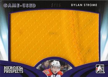 2015-16 Leaf In The Game Heroes & Prospects - Game Used Jersey Purple #GU-11 Dylan Strome Front