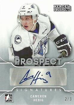 2015-16 Leaf In The Game Heroes & Prospects - Prospect Autographs Silver #PS-CH2 Cameron Hebig Front