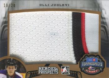 2015-16 Leaf In The Game Heroes & Prospects - Top Prospects Game Jersey Patch Bronze #TPP-14 Olli Juolevi Front