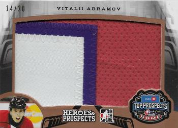 2015-16 Leaf In The Game Heroes & Prospects - Top Prospects Game Jersey Patch Bronze #TPP-18 Vitalii Abramov Front