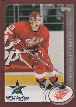 2002-03 Topps - NHL All-Star Game #4 Henrik Zetterberg Front