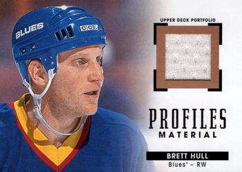 2015-16 Upper Deck Portfolio - Profiles Materials #PM-BH Brett Hull Front
