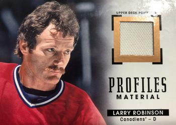 2015-16 Upper Deck Portfolio - Profiles Materials #PM-LR Larry Robinson Front
