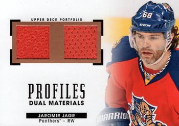 2015-16 Upper Deck Portfolio - Profiles Materials Dual #PM2-JJ Jaromir Jagr Front