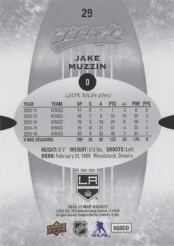 2016-17 Upper Deck MVP - Silver Script #29 Jake Muzzin Back