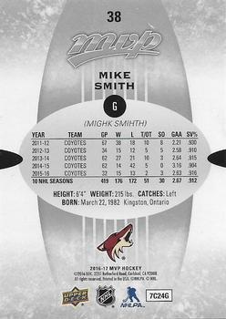 2016-17 Upper Deck MVP - Silver Script #38 Mike Smith Back