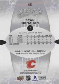2016-17 Upper Deck MVP - Silver Script #46 Sean Monahan Back