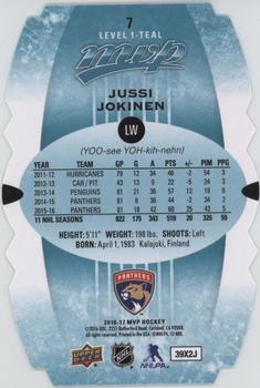 2016-17 Upper Deck MVP - Colors and Contours #7 Jussi Jokinen Back