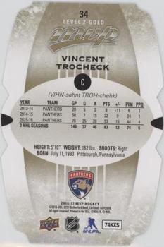 2016-17 Upper Deck MVP - Colors and Contours #34 Vincent Trocheck Back
