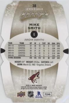 2016-17 Upper Deck MVP - Colors and Contours #38 Mike Smith Back