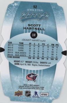 2016-17 Upper Deck MVP - Colors and Contours #92 Scott Hartnell Back