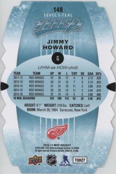 2016-17 Upper Deck MVP - Colors and Contours #148 Jimmy Howard Back