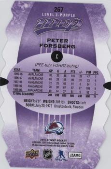 2016-17 Upper Deck MVP - Colors and Contours #267 Peter Forsberg Back