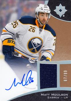 2015-16 Upper Deck Ultimate Collection - Base Jersey Relics - Spectrum Silver Auto Jersey #49 Matt Moulson Front