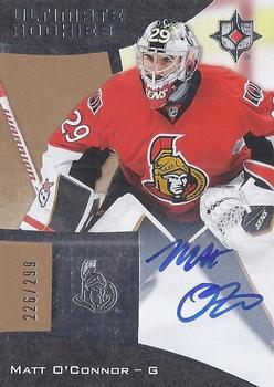 2015-16 Upper Deck Ultimate Collection - Ultimate Rookies - Autographs #94 Matt O'Connor Front